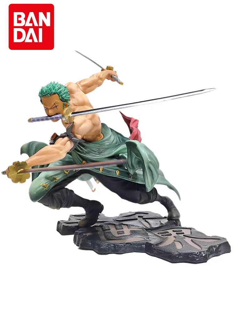 Figurine de dessin animé GK Roronoa Zoro, une pièce, 10cm, à trois lames, Sa-maximum, Manga, Collection de figurines d'action, modèle de jouet pour enfant