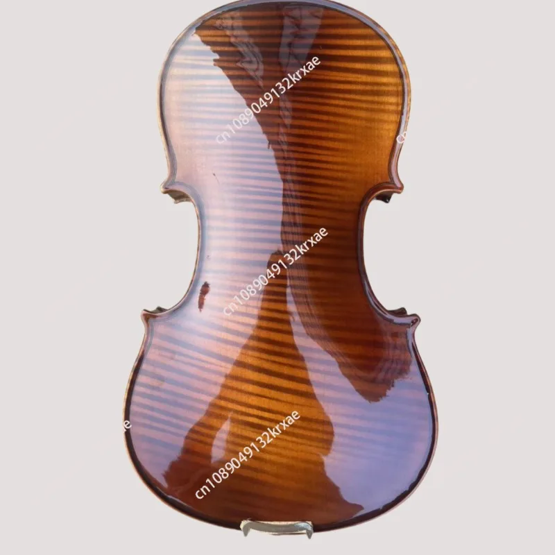 New Monolithic Craft Tiger Violin Beginner Practice Grade Exam Maple Pattern Violin Musical Instrument