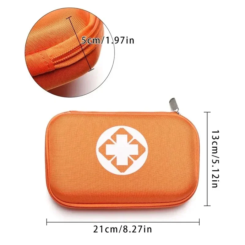 1/2/4pcs Kit  EVA Bag Emergency Kit Camping Survival  Bag Portable  Bag Car Anti-pressure Medicine Storage Bag image 6