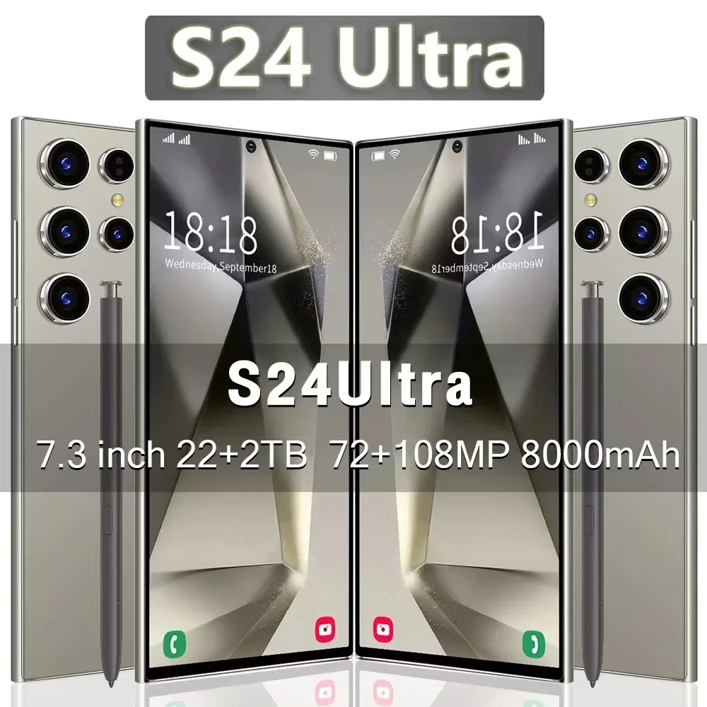 

NEW S24 Ultra HOT 2025 original intelligent 5G dual card dual standby Android 14 system global version 8000mAh battery