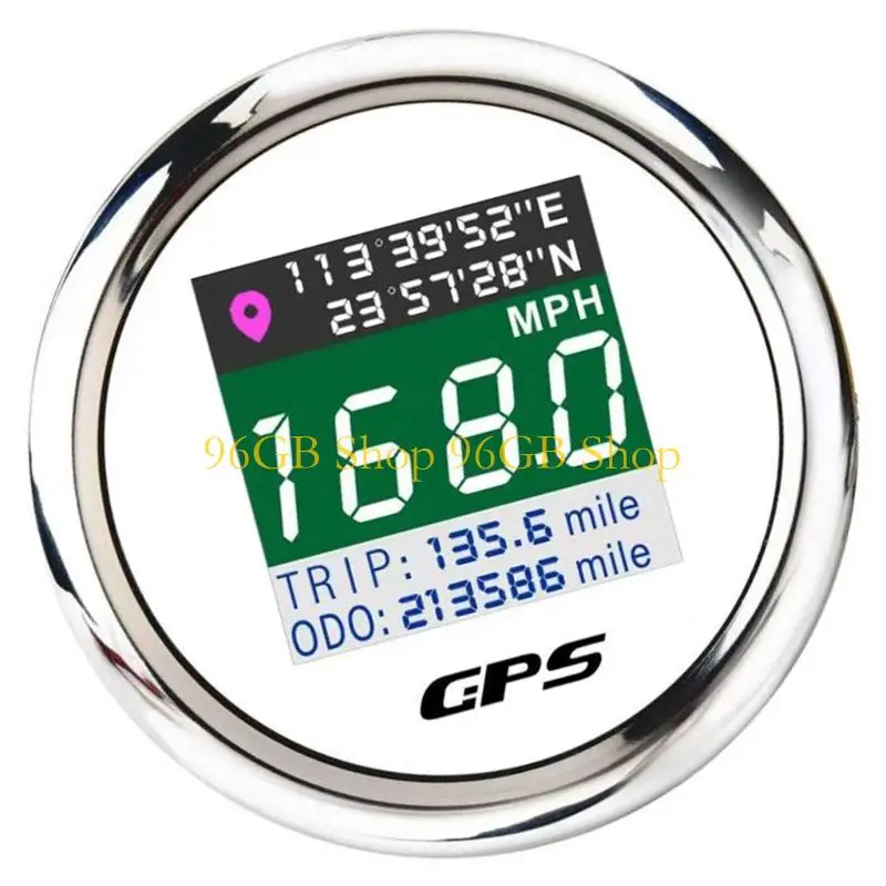 

96GB Map Enabled Speed Gauges TFT Screen Trip Odometer for Automotive Marine Bikes