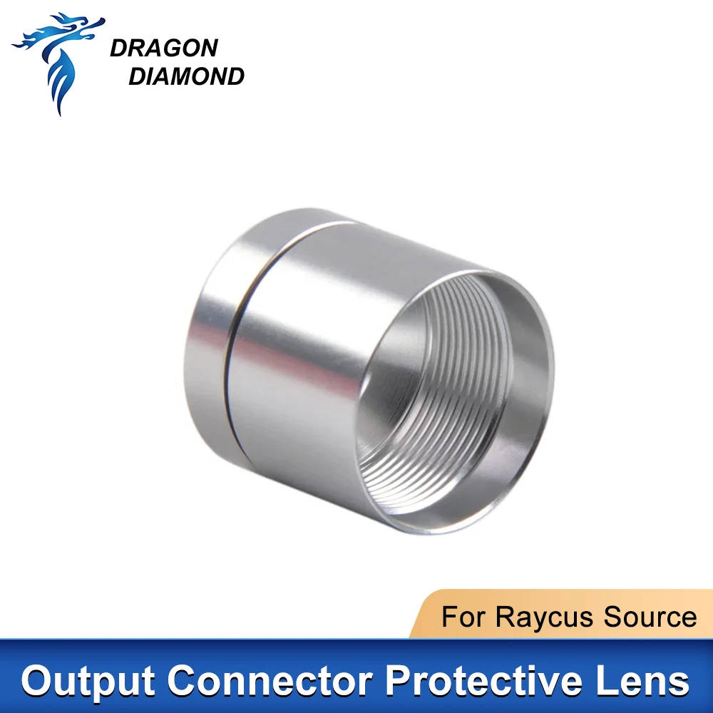 Grupo de lentes protectoras QBH, conector de salida de 0-6kW, 12x12,8mm, ventanas proterctivas para Cable de fuente láser de corte de fibra Raycus