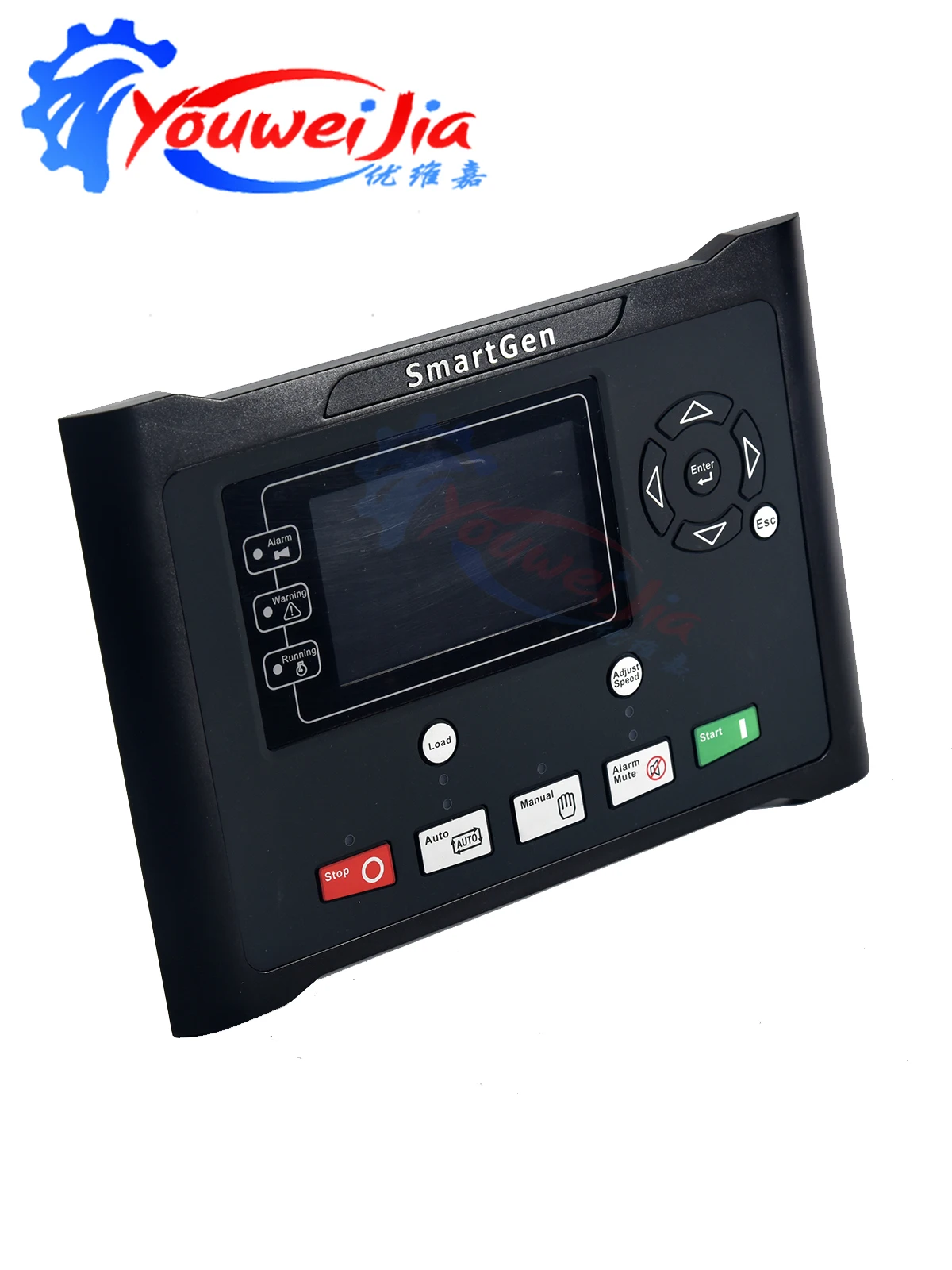 HPC715 4.3 بوصة TFT-LCD وحدة تحكم في مضخة المياه لمجموعة مولدات الديزل مع سجلات الحدث CANBUS توقيت التمهيد/إيقاف GOV