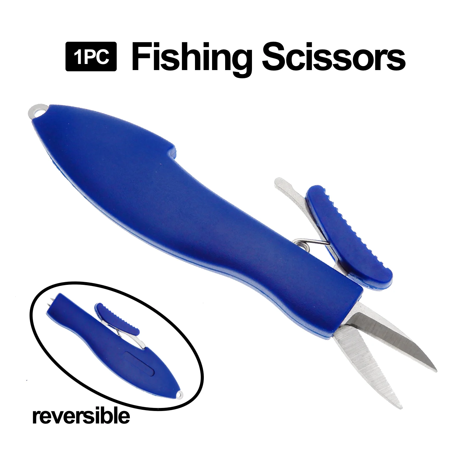 1 Pack Fish-Shaped Folding Scissors Fishing Gear Portable Re