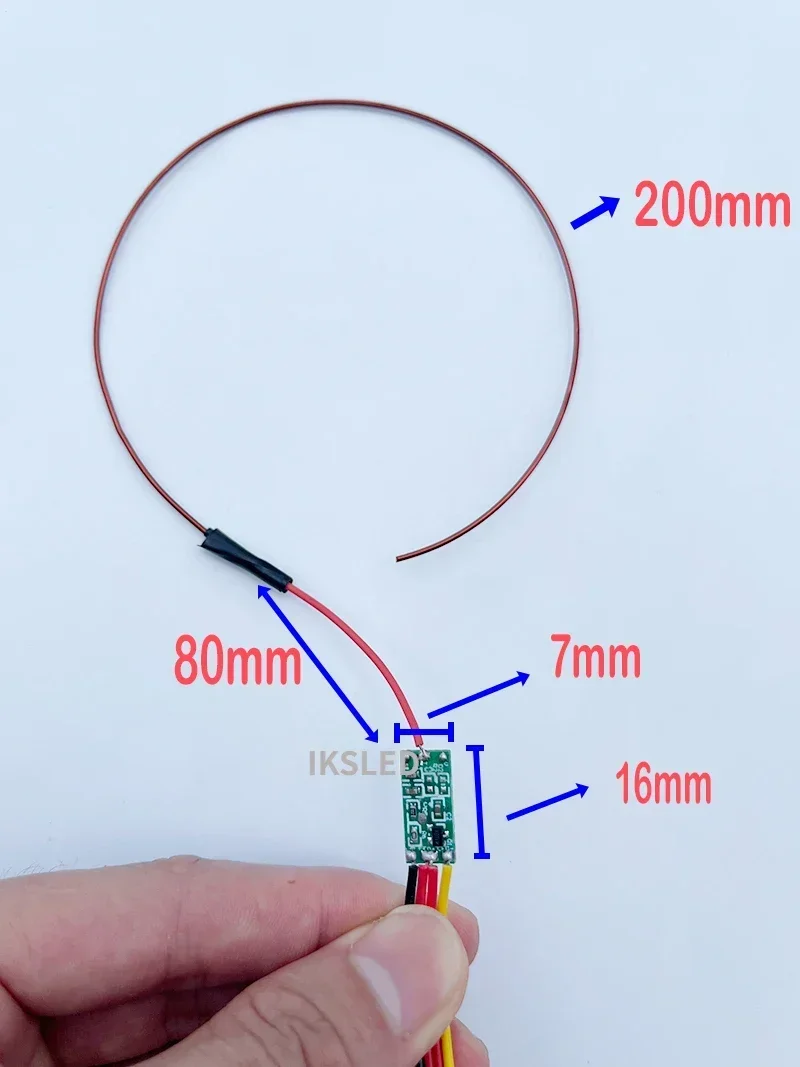 MagicFlow Invisible Touch Switch for River Table DIY - 0.5-3CM Penetration, DC3.7V-24V  2.5A Max (Non-Metal Wood/Glass/Arcylic)