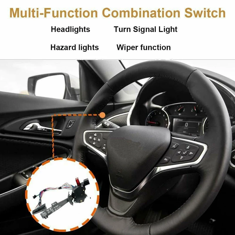 Multi-Function Combination Switch - Turn Signal, Wiper, Washers, Hazard Switch, Cruise Control - 2330814, 26036312 For Chevy Tah