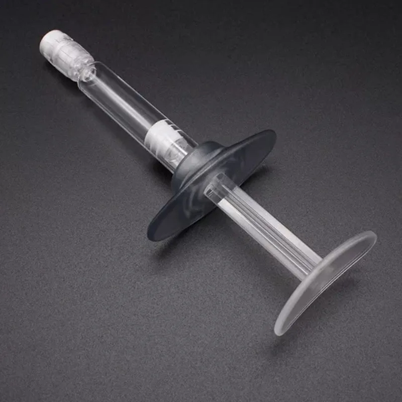 50pcs 1ml 2ml 3ml Empty Grey Cosmetic Syringe Airless Bottle Aircraft Wing Injection Cosmetic Essential Oil Water Storage Needle