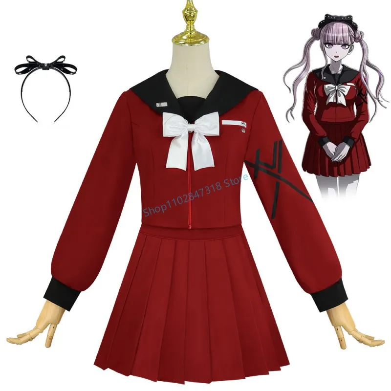 

Hundred Line Tsukumo Kako Cosplay Costume Last Defense Academy Twin Sisters' JK Uniform Skirts Halloween Party Women's Clothing