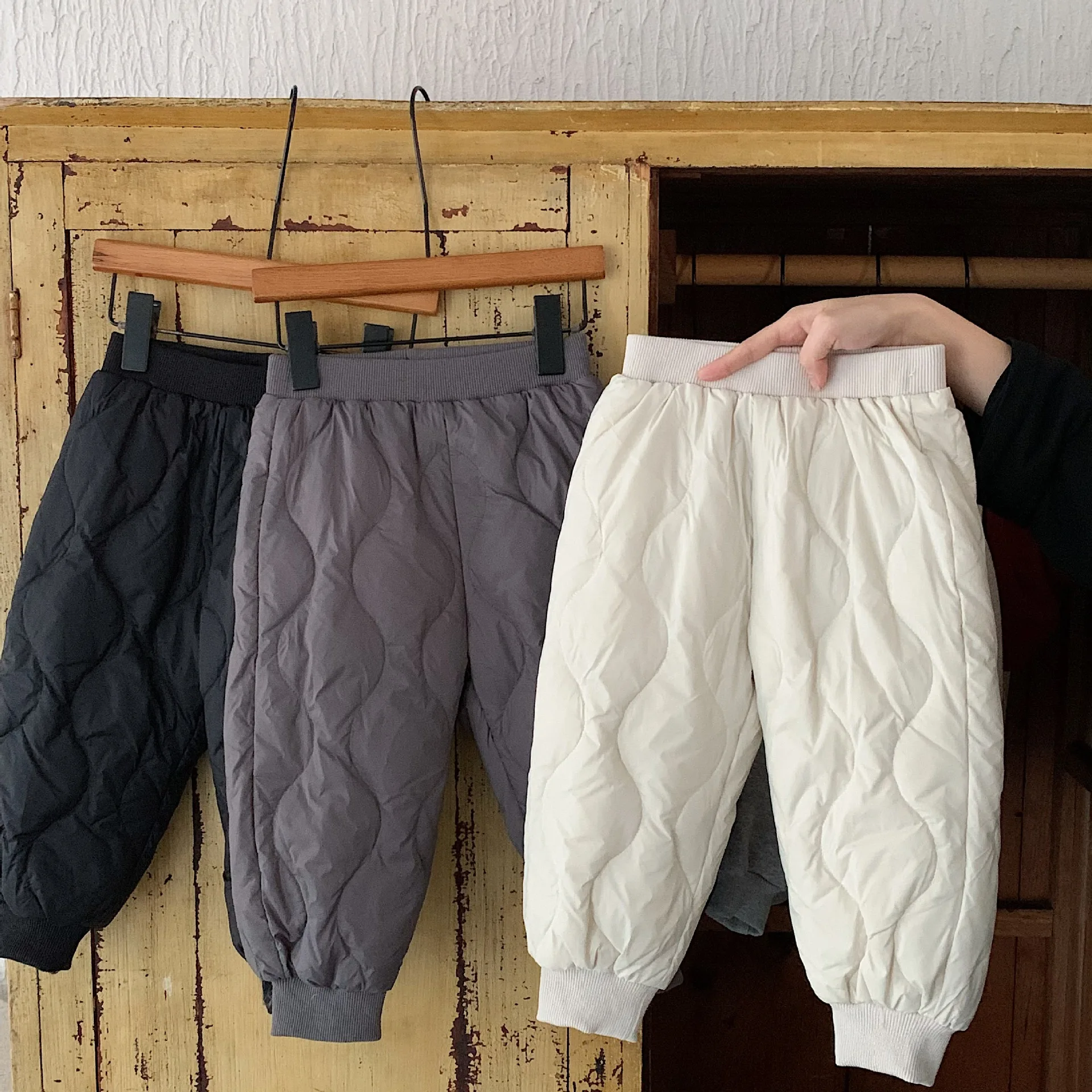 

Kids Baby Boys Pant 2025 Winter Russia 90% White Duck Toddler Boys Trouser Casual Thicken Warm Children 3-8Y Boys Down Pant