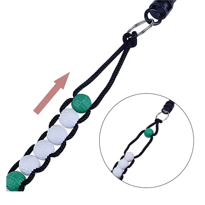 Contador de puntuación de Golf tejido de nailon, contador de Putter de pelota de Golf de plástico, contador de puntuación deportiva, ayudas de
