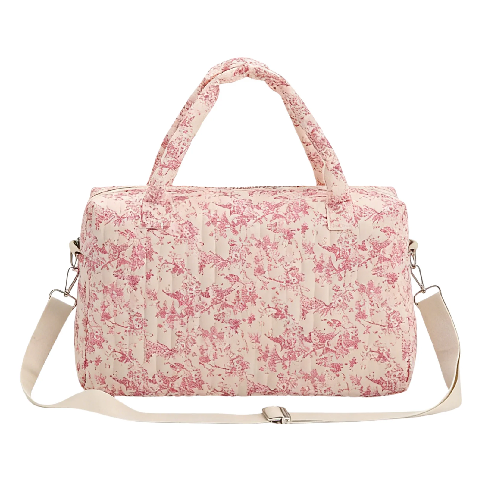 Gesteppte Wickeltasche Aus Baumwolle Für Damen Reisetasche_voghion.com