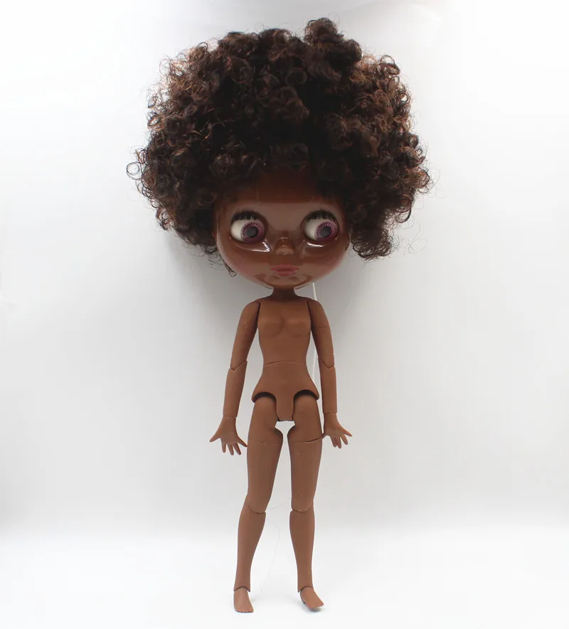 

Free Shipping big discount RBL-25032J DIY Nude Blyth doll birthday gift for girl 4color big eye with beautiful Hair cute toy