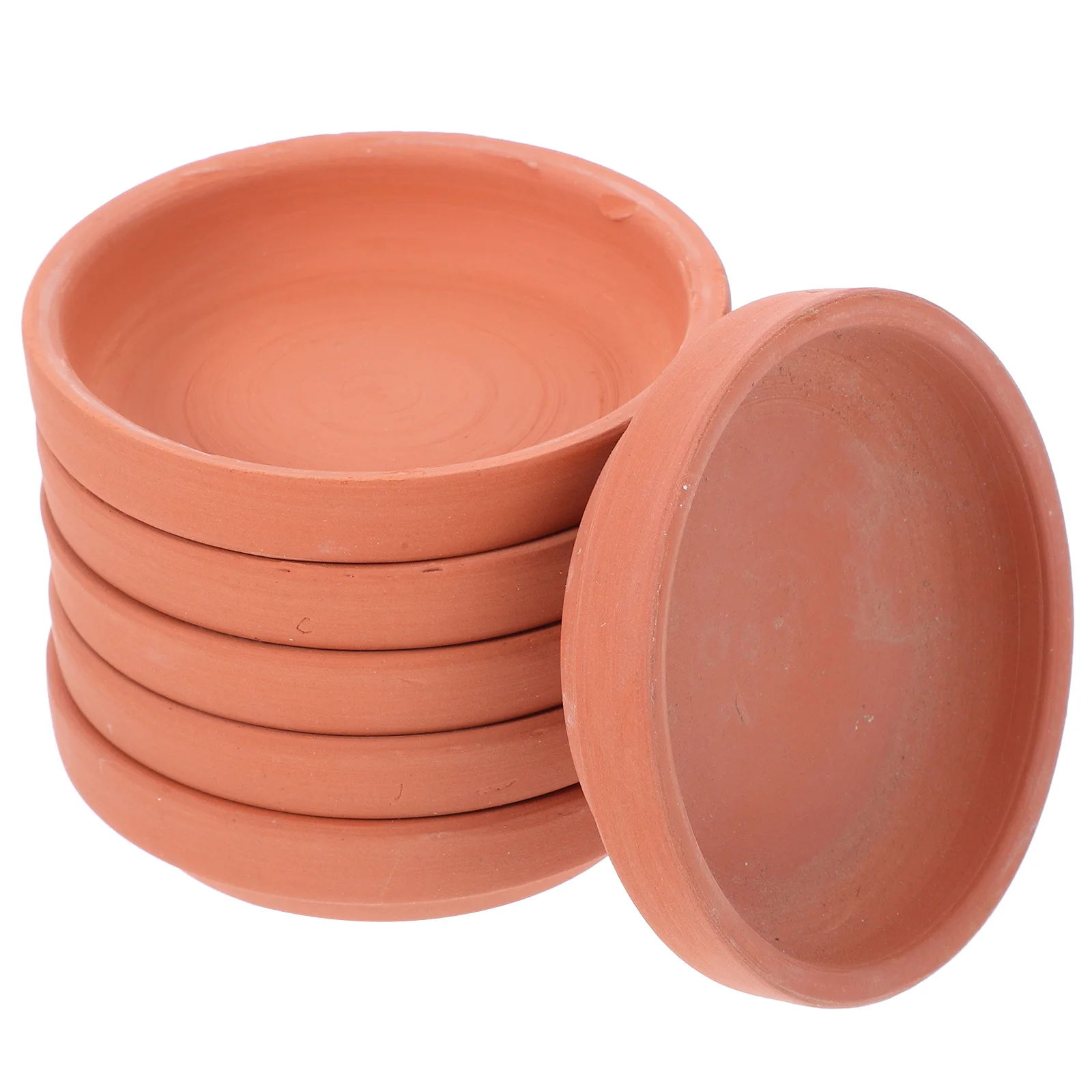 

6 Pcs Plants Planter Saucer Pot Drip Trays for Indoor Flower Water Orange Saucers