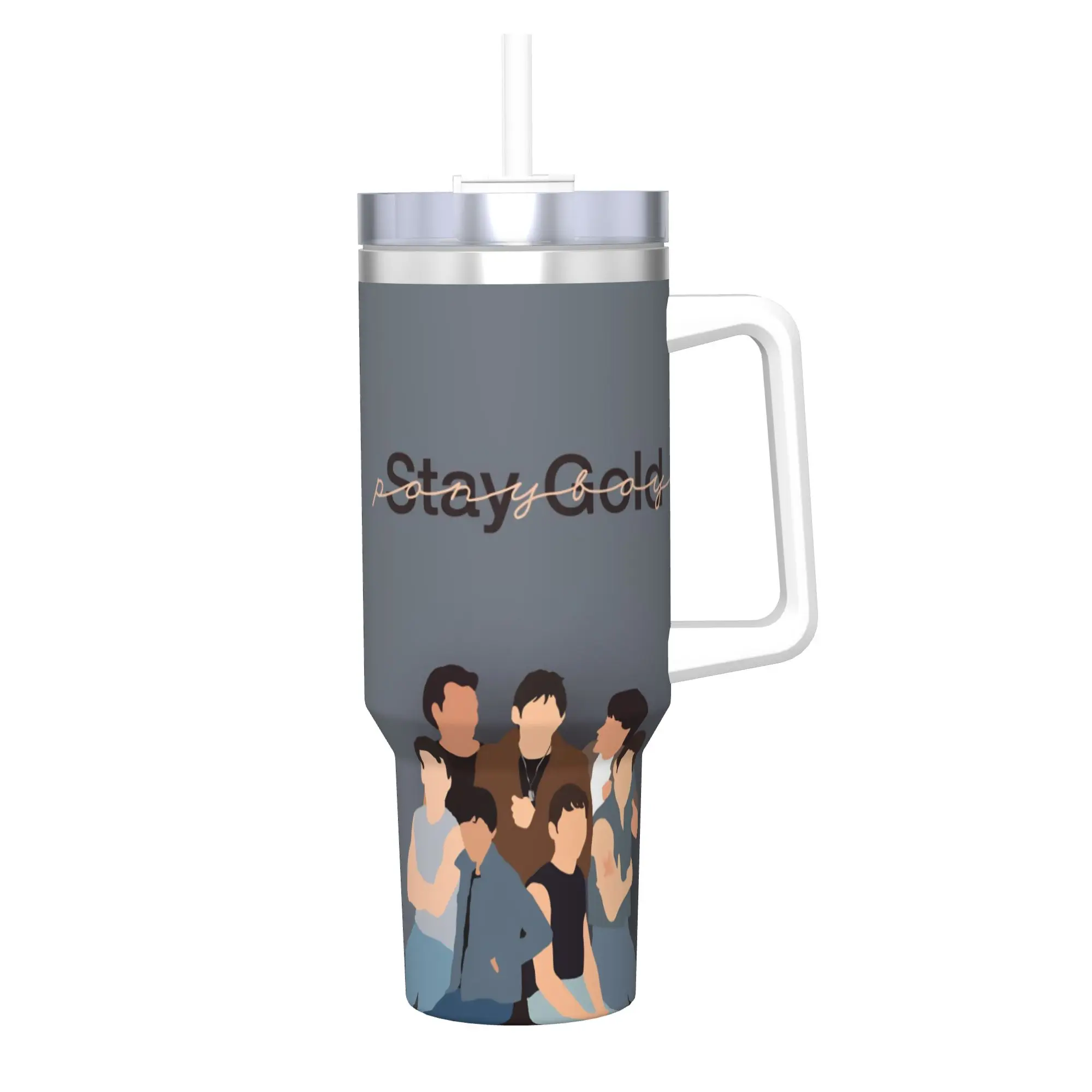 The Outsiders Movie Tumbler 40oz Stainless Steel Double Wall Vacuum Insulated  Cup With Straw
