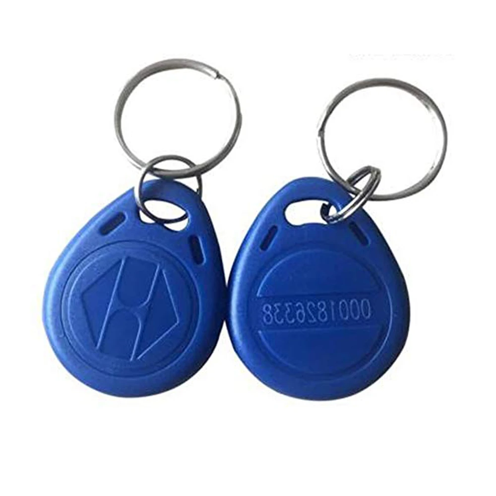 10pcs RFID Key Tag EM4100 Door Entry Access Control 250KHz ID Tags Keyfobs Card Only Read Rfid Chip Plastic Keyfob