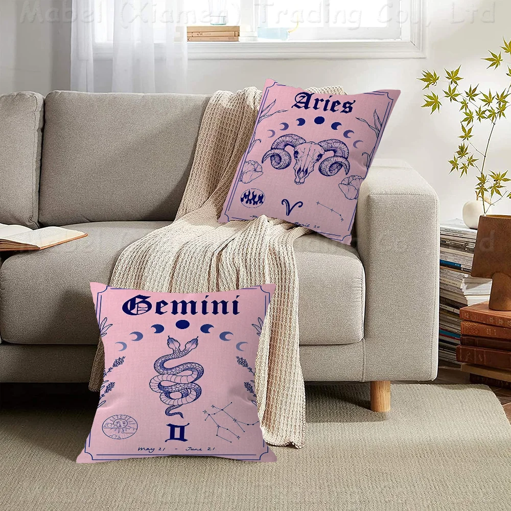 

Constellation Nursery Wall Art Canvas Pillow Cover Sofa Cushion Cover Home Room Decoration Children Gift