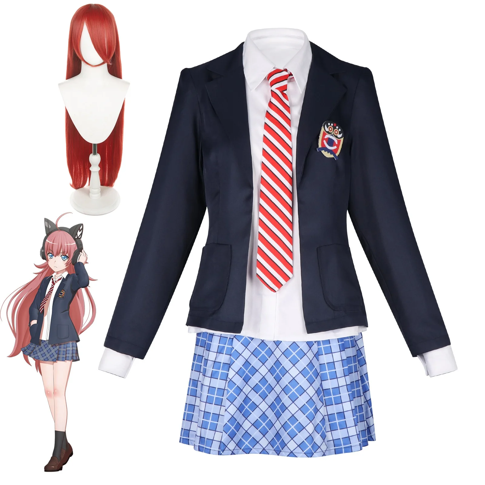 

Anime BanG Dream! Tamade Chu Cosplay CHUCHU Costume Wig Halloween Party Suit