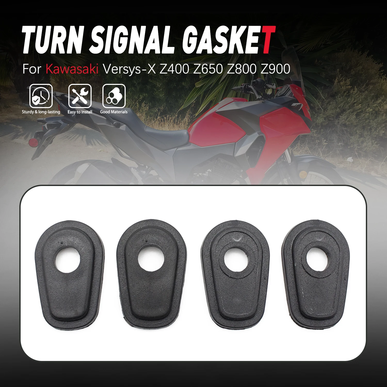 

For Kawasaki Versys-X Z400 Z650 Z800 Z900 Motorcycle Spare Parts Indicators Light Turn Signal Spacers Adapters