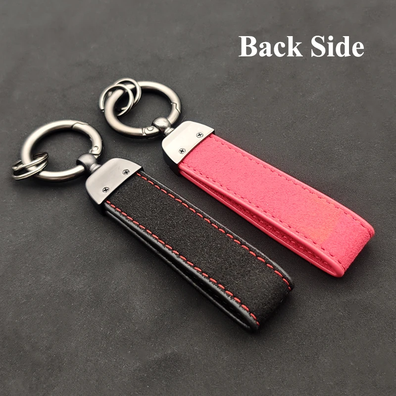 2026 Hot For VW VOLKSWAGEN 2025 Suede Leather R Logo Keyrng Luxury Car Keychain for Volkswagen VW Golf 4 5 6 7 7.5 Tiguan Passat - view 2