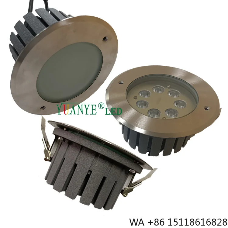 YY-DMR020 IP67 18W/24W/36W Dali Round Ceiling Recessed Downlight 12W DMX512 RDM RGBW LED Outdoor Down Lights with 90mm Cut Out