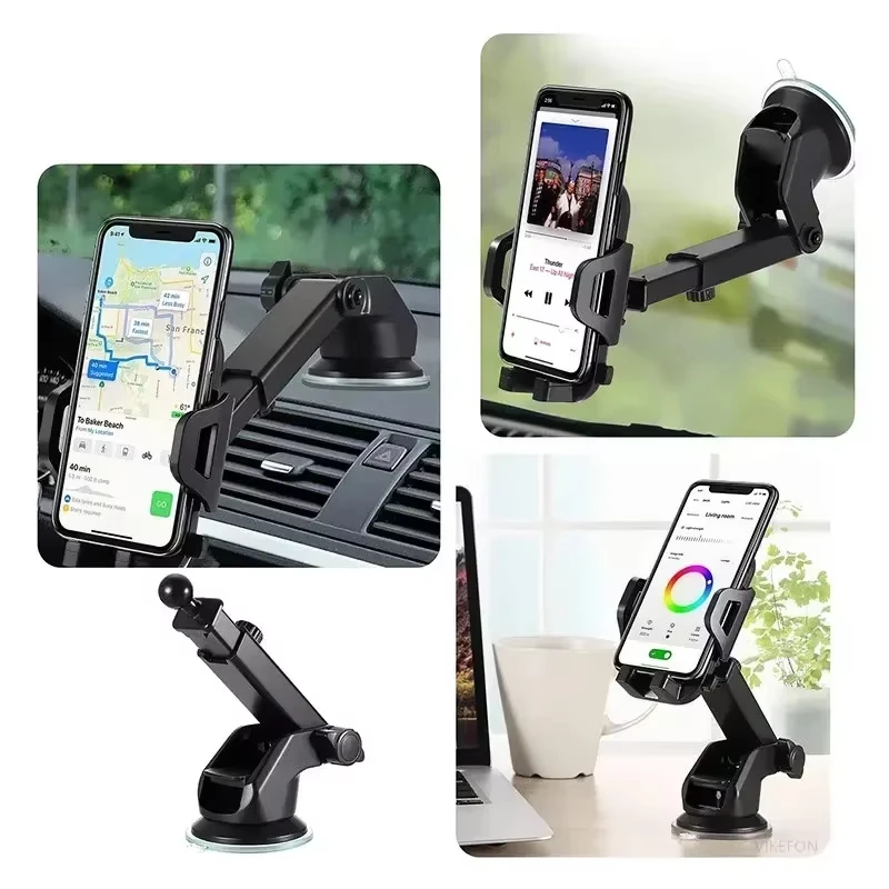 Universelle 360-Grad-Auto-Armaturenbrett-Handyhalterung ° Schwerkraft-Rotations-Handyhalterung mit Verlängerungsstange und GPS-Handyhalterung – Detail 7