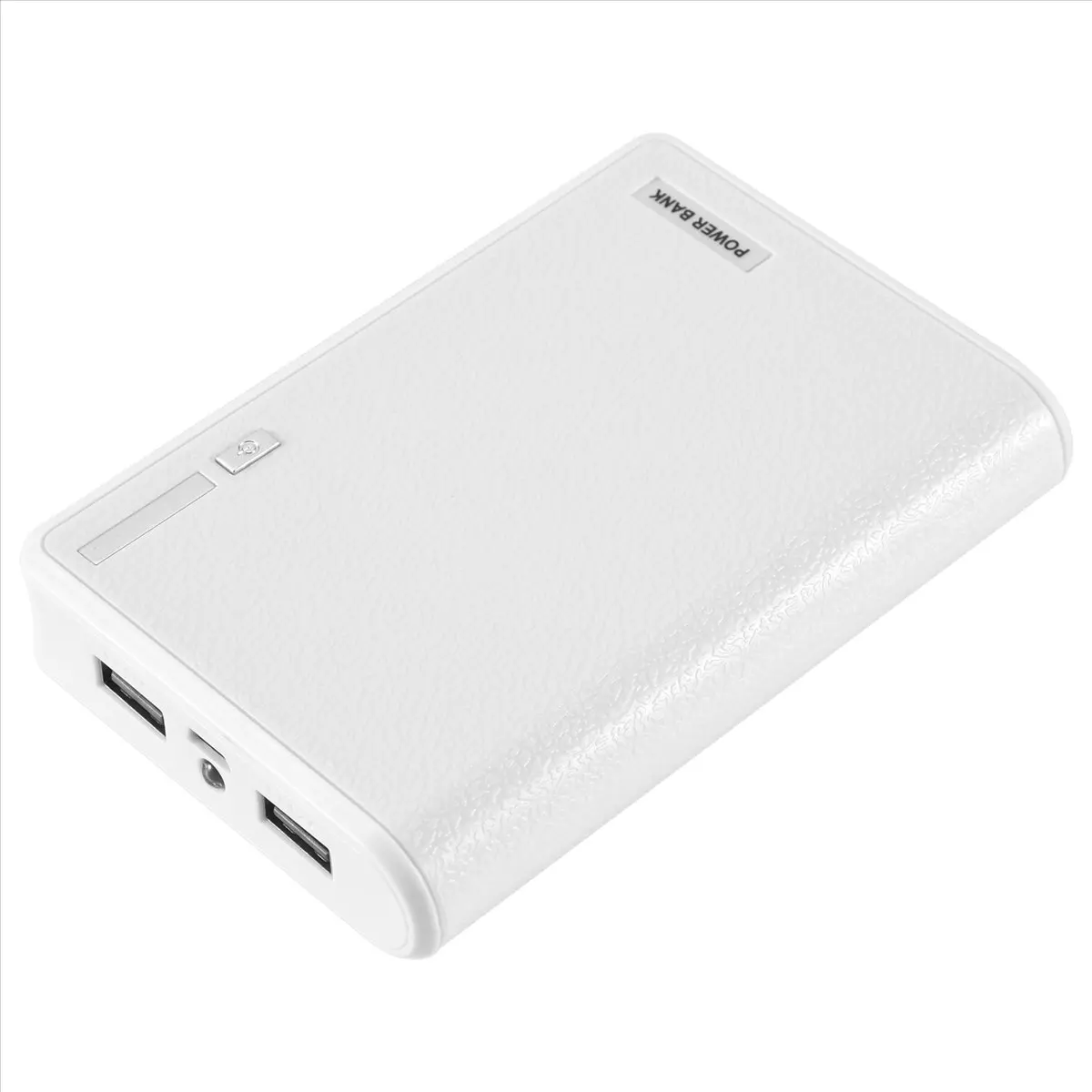 Reliable- Portable USB Charger 5V 2A 18650 Power Bank Battery Box For iphone6 Smartphone Colour:White