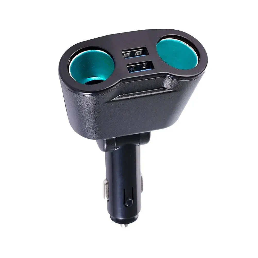 Car Cigarette Lighter PD USB Charger 360° Dual USB Type-C Car Charger Digital QC3.0 Fast Charging Socket Distributor