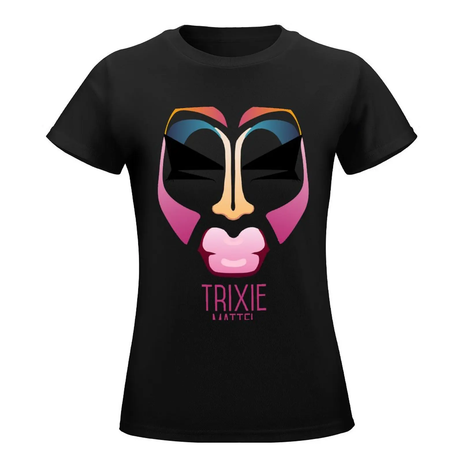 Drag makeup T-Shirt shirts graphic tees Female clothing Blouse western t-shirt dress for Women