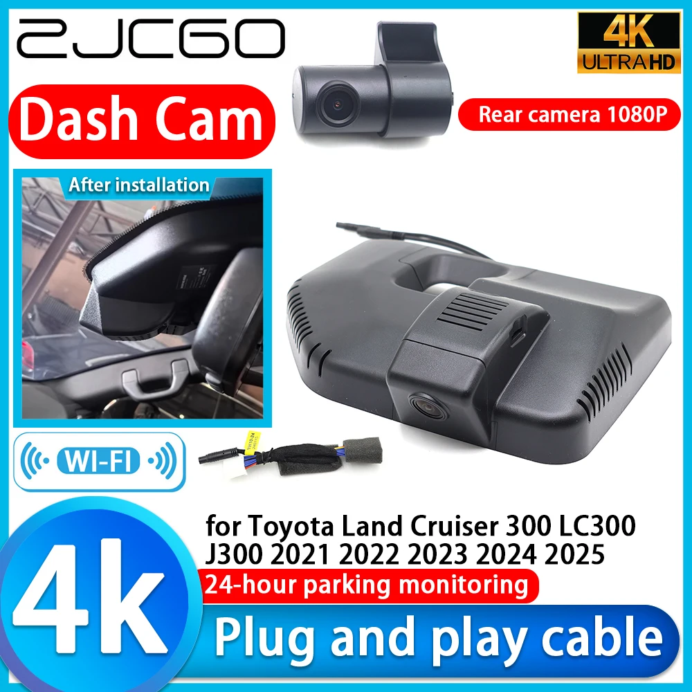 

for Toyota Land Cruiser 300 LC300 J300 2021 2022 2023 2024 2025 4K DVR Dash Cam Car Camera Sony Lens 24h Monitor Video Recorder