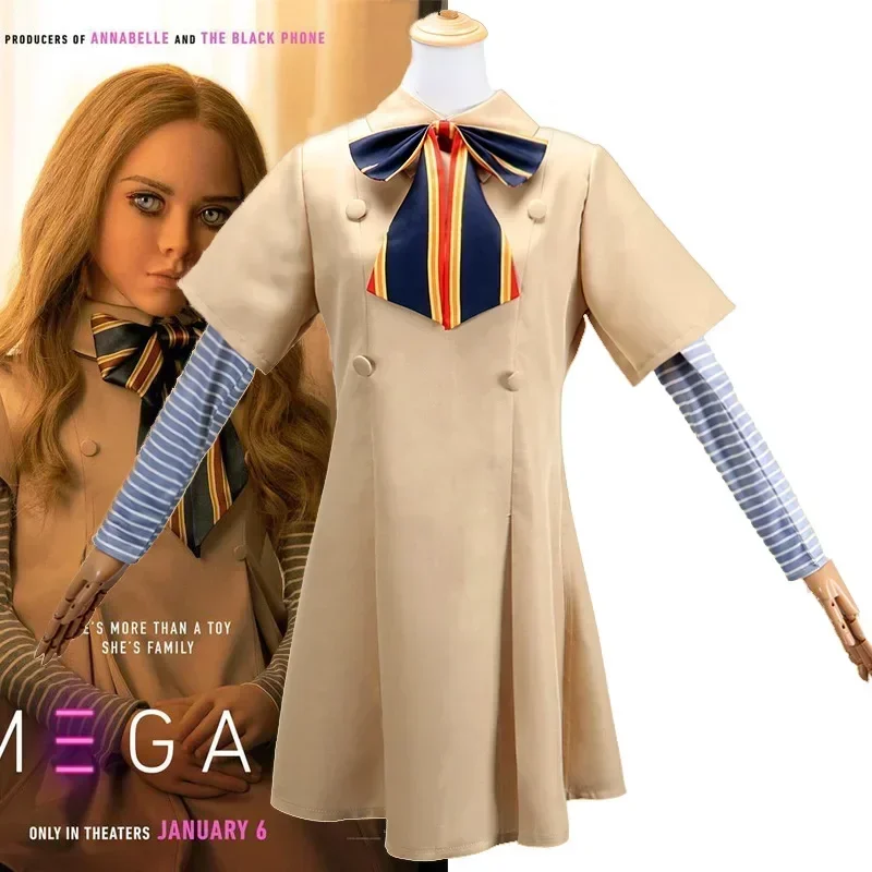 Film Megan Cosplay duelty e Twenty-three M3GAN Megan Cosplay Costume uniforme vestito Costume di Halloween per le donne