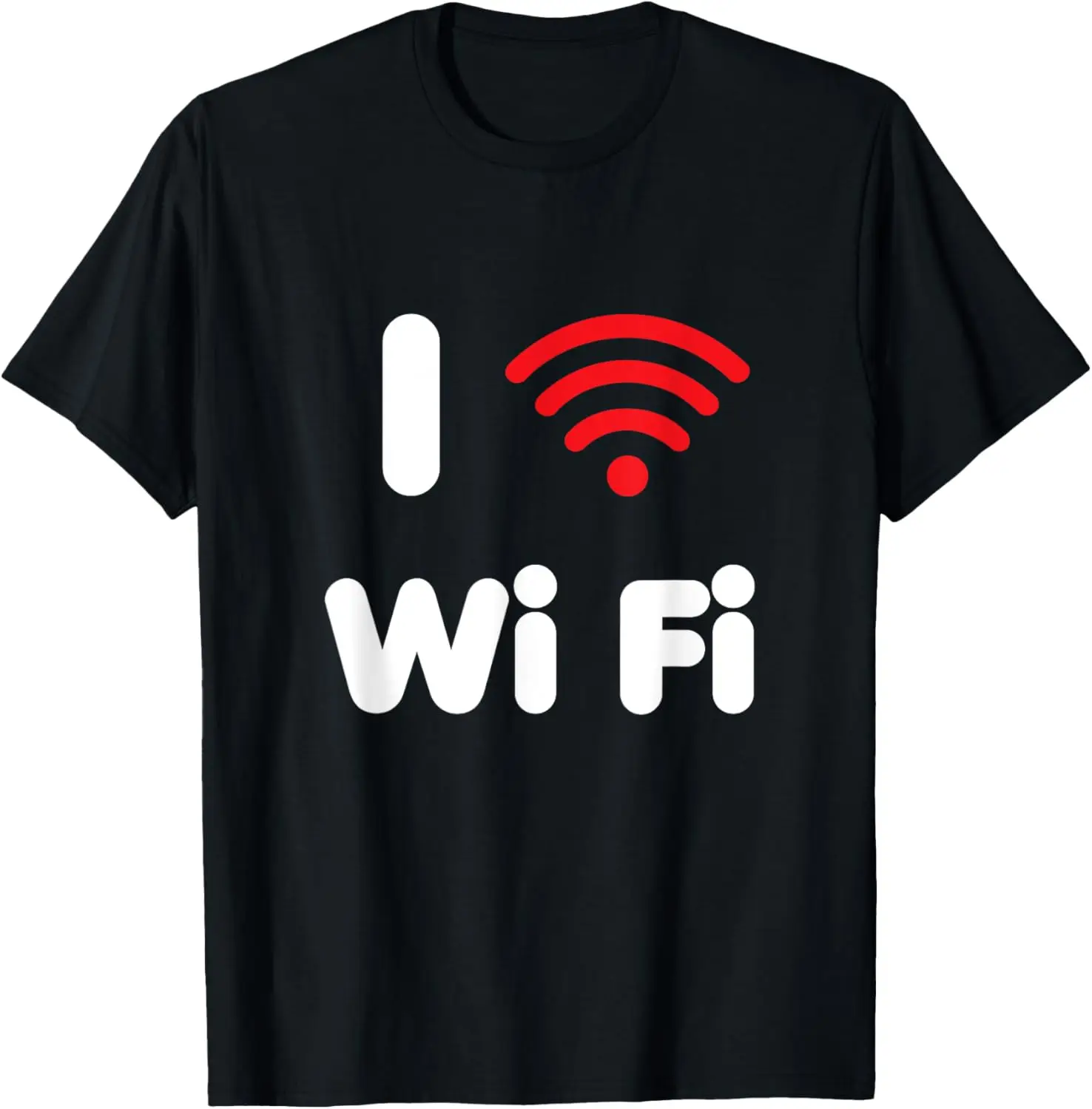 تي شيرت Love Wifi Icon مضحك على الإنترنت قائلاً فكاهة الكمبيوتر #1