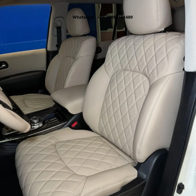 Hot Selling Full Set Universal Fit Waterproof Non-Slip Durable Luxury Pillows Cushions Leather Car Seat Covers  LYH