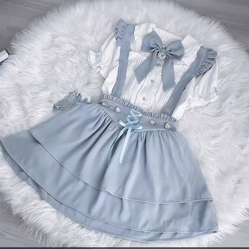 Falda corta de tirantes con volantes para niña, minifalda de estilo gótico, a cuadros, informal, estilo Lolita, Y2k