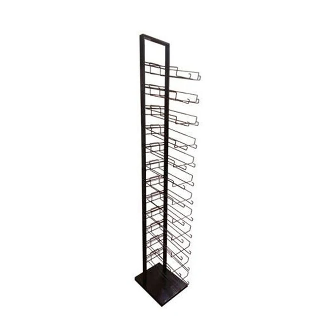 Customized Floor Standing Hanging Cap Display Racks Metal Rotating Display Stand Hats Display Shelves For Retail Store Stand