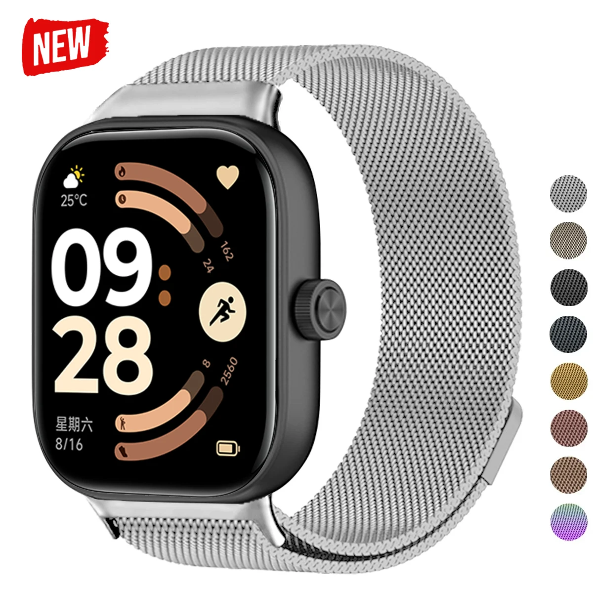 �y�Z�[�����zRedmi Watch 6 5 4�p�~���l�[�[���[�v�X�g���b�v�Axiaomi Miband 9Pro 8Pro�p���C�X�e�����X�X�`�[���o���h�A���^���u���X���b�g2026