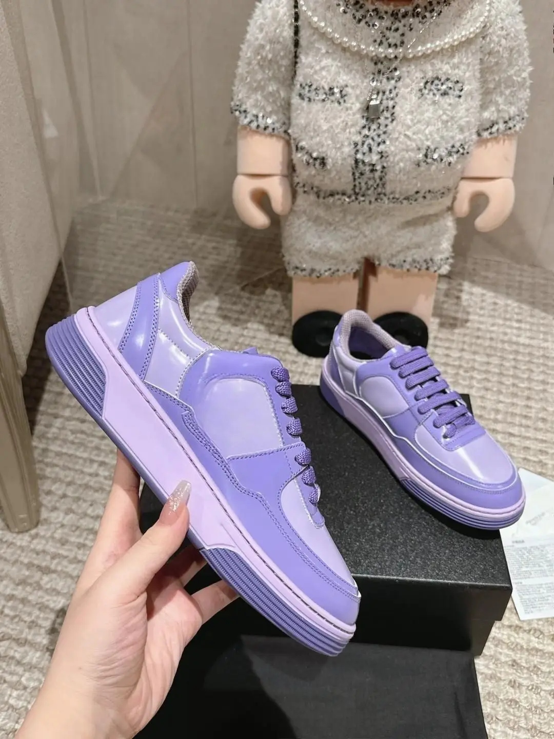 Light Purple Soft Unisex Skateboard Shoes Thick Sole Casual Board Shoes Soft Sole Canvas Couple Canvas Shoes Non Slip Wear Resistant Unique Fresh Student Daily Casual Sports Sneakers