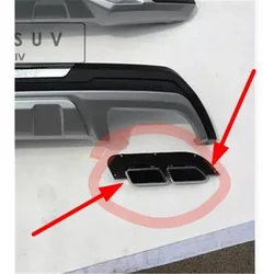 For 2015 2016 2017 Hyundai Tucson Rear bumper exhaust pipe exhaust pipe decoration, decorative use