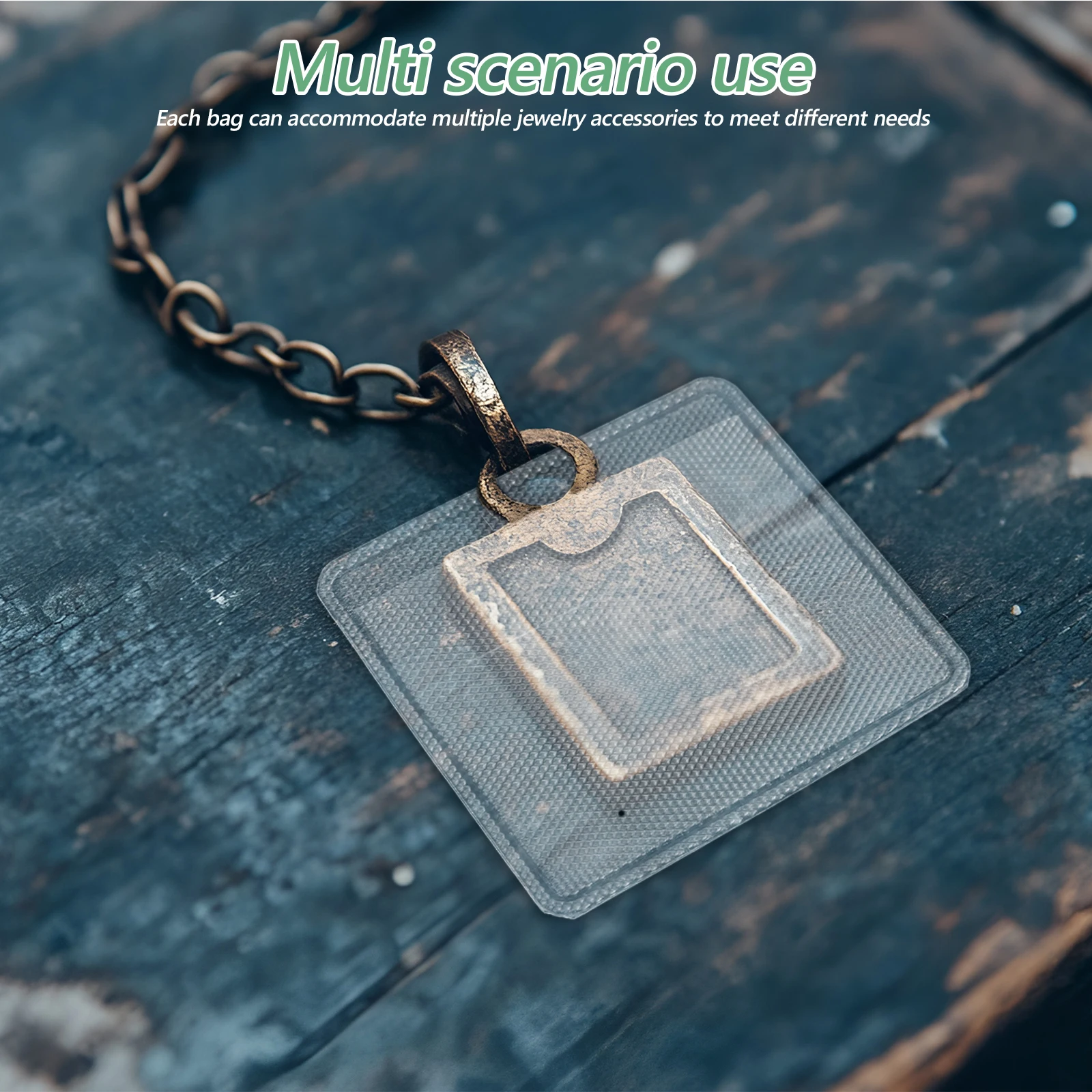 

100 Pcs Plastic Bag Card Back Necklace Storage Pvc Anti Tarnish Strips for Jewelry