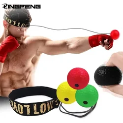 Boxing Reflex Ball Multiple Difficulty Levels Boxing Ball with Headband Perfect for Reaction Agility Punching Speed Fight Skill