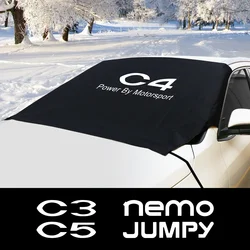 Car Windshield Snow Block Cover For Citroen Berlingo C1 C2 C3 C4 C4L C5 C6 C8 C-Crosser C-ELYSEE Jumpy Nemo Xsara VTS Picasso