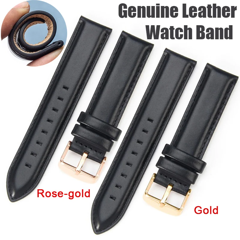 14mm 17mm 18mm 19mm 20mm riem lederen horlogeband waterdichte armband hoge kwaliteit zachte polsband universele vervanging riem