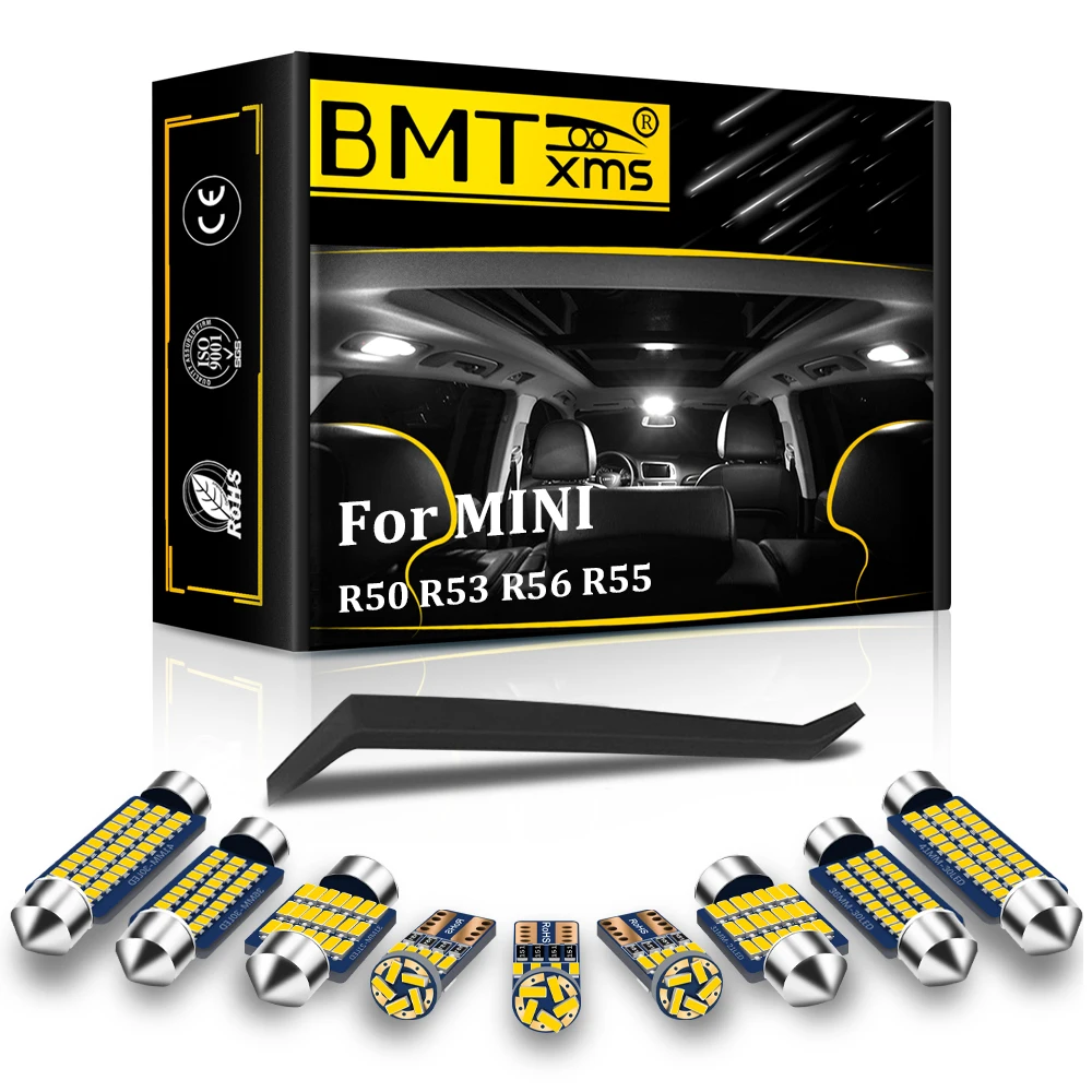 BMTxms Canbus Interior LED Lights  For MINI Cooper R50 R53 R56 R55 2004 2005 2007 2008 2010 2013 2014 2015 Auto Accessories Kits