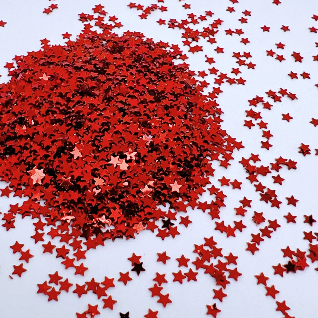 20g 3mm Star Sequins Metal Luster Paper Shreds for Festival Decorations Party Arrangements Nail Art Handcraft DIY Confetti