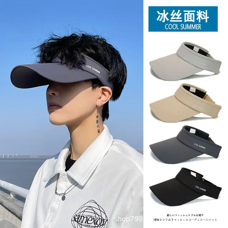 Fashion Visor Cap For Men Women\'s new summer sunshade showing face small UV protection sun hat running sport empty top hat Gorra