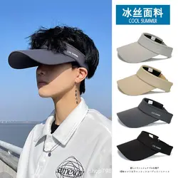 Fashion Visor Cap For Men Women's new summer sunshade showing face small UV protection sun hat running sport empty top hat Gorra