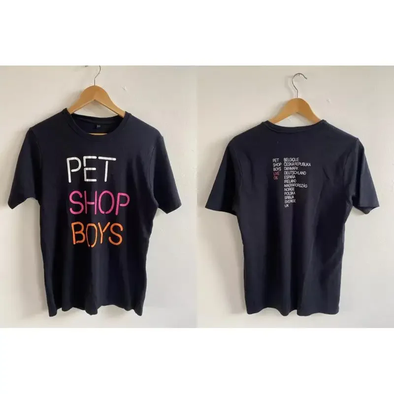 Pet Shop Boys Fundamental 2006 Tour Double Sided T Shirt Full Size S 5XL
