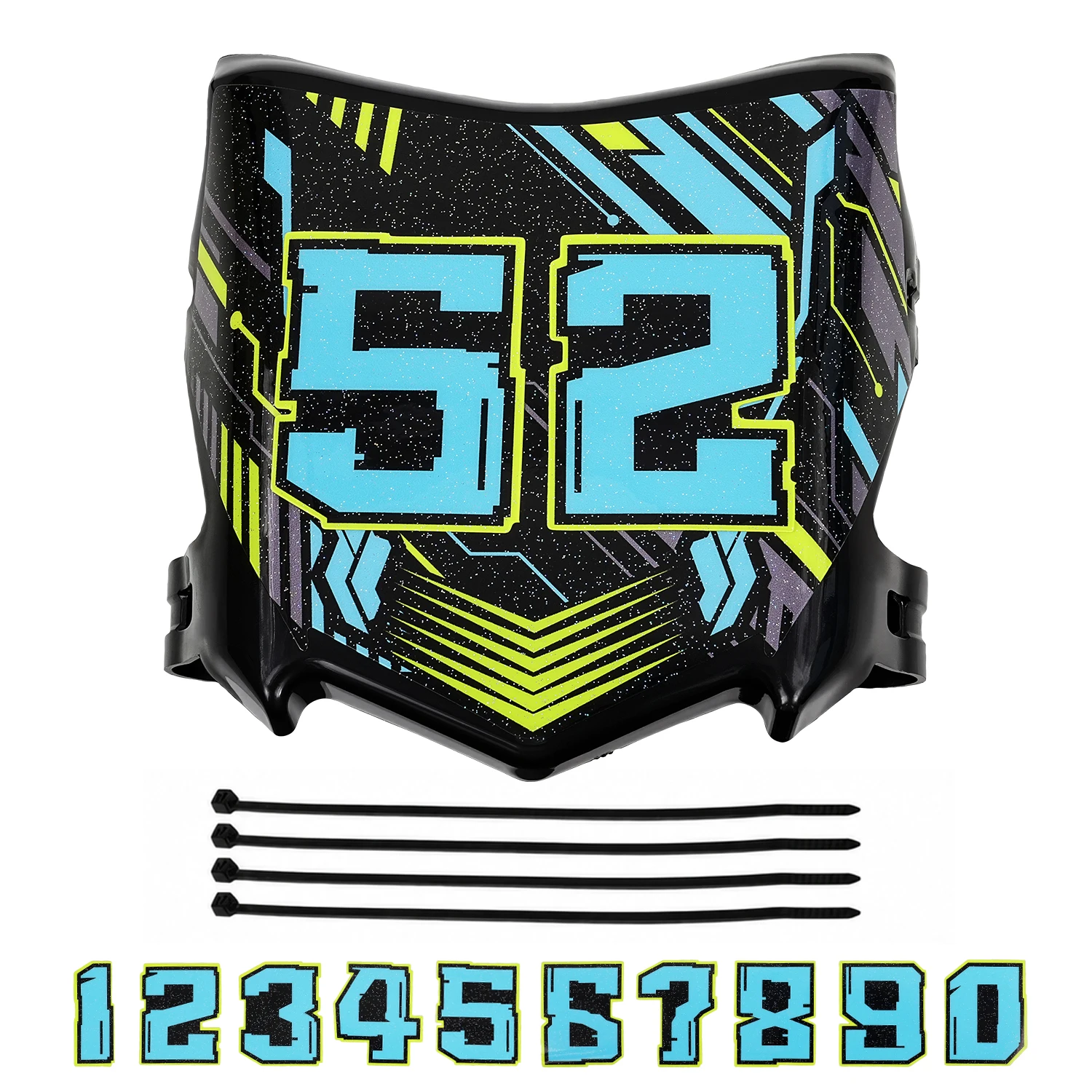 Motorcycle Number Plate With Stickers For Surron S X Talaria Sting Front License Plate For Stark Varg Q20 Electric Dirt E-Bike