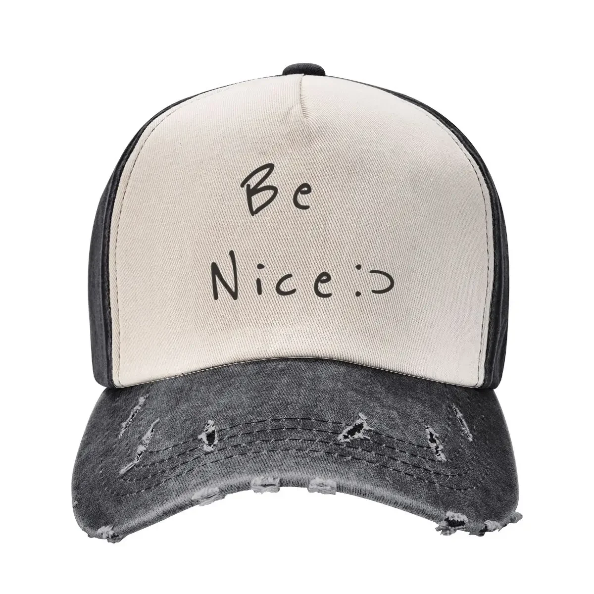 

Be Nice ;) Baseball Cap fun hats Gentleman Hat Cosplay Sun Hats For Women Men's