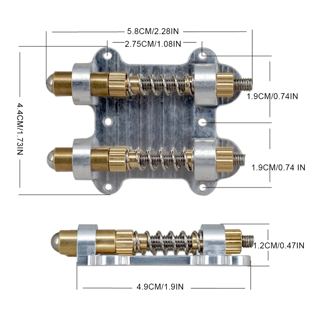 جيتار مزدوج تريمولو جسر مثبت جيتار تريمولو مثبت سدادة نظام اهتزاز لأجزاء ملحقات الجيتار الكهربائي