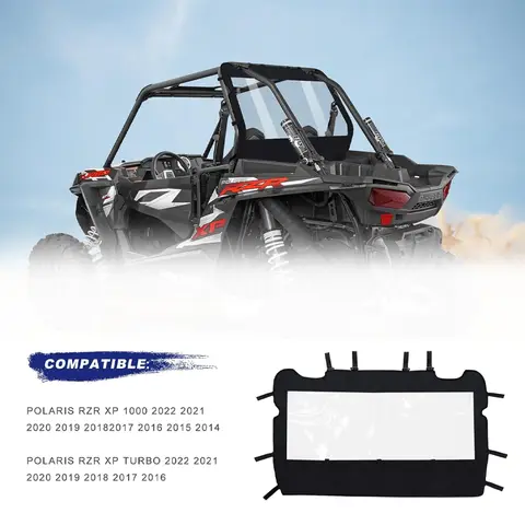 पोलारिस RZR XP 1000 टर्बो वाटरप्रूफ डस्टप्रूफ रेनप्रूफ रियर विंडो के लिए RZR सॉफ्ट रियर विंडशील्ड बैक डस्ट पैनल 8 best sales पोलारिस 1000 - №6